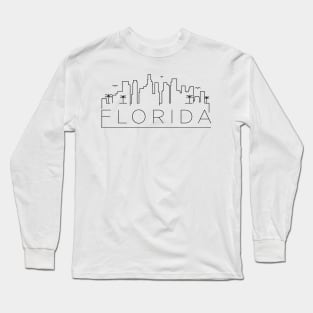 Florida  Minimal Skyline Long Sleeve T-Shirt